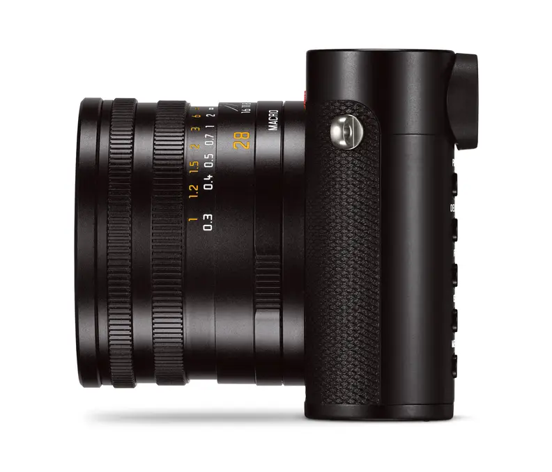On the left side you can see the Leica Q's general lack of ornamentation.