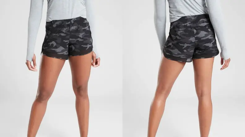 camo running shorts