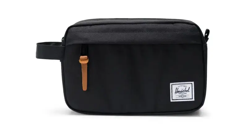An image of a Herschel Supply Co. dopp kit in black.
