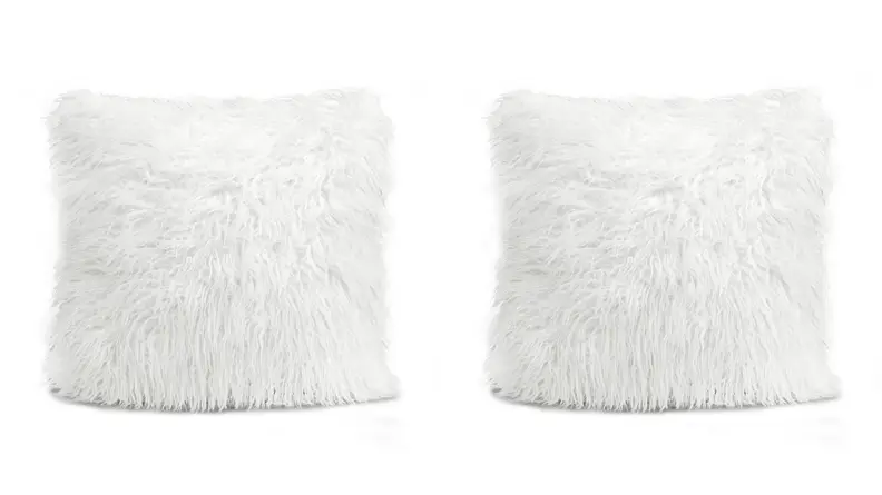 Faux fur pillow