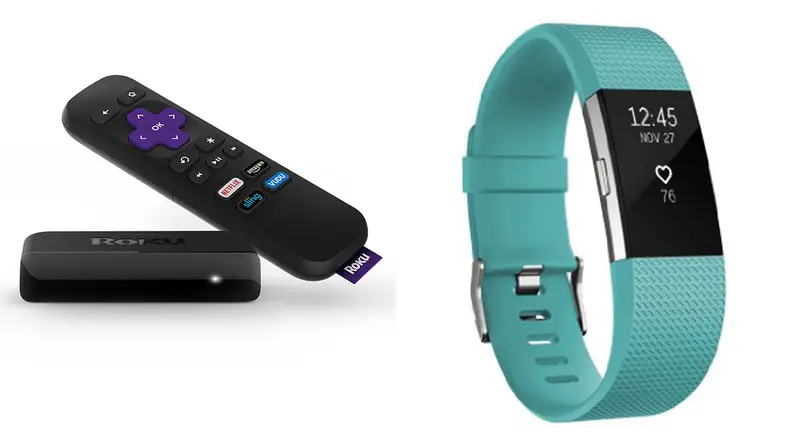Rokue Streaming Stick and FitBit Charge 2