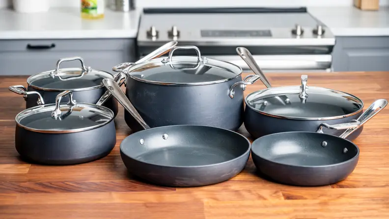 The All-Clad HA1 Hard-Anodized Nonstick 10-Piece Set