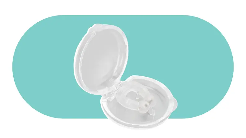 The ZJchao Tinnitus Relief Magnetic Device on a colorful background