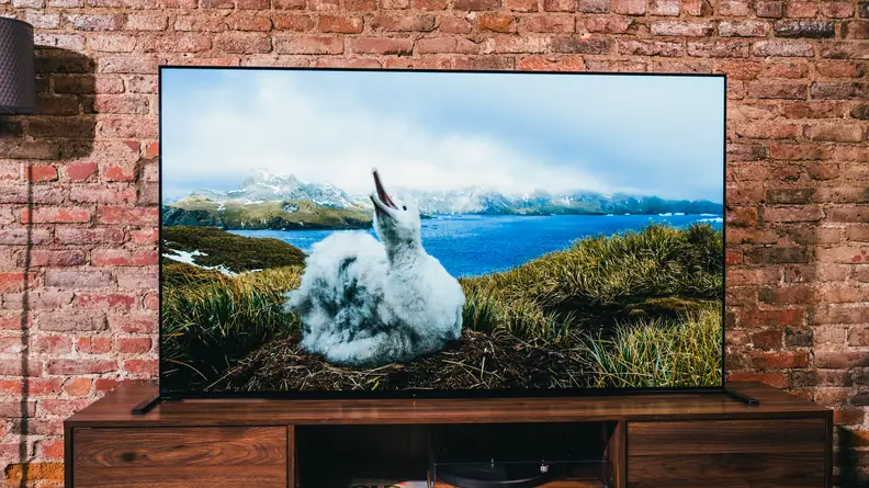 The Sony A90J displaying 4K/HDR content