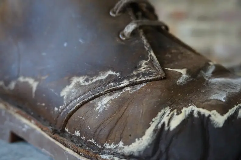 The effects of salt on leather boots