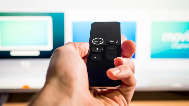 The Apple TV's remote hasn't changed much, with the Menu button getting a white ring to make it more visible.