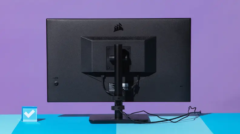 The back of the monitor showing off the stand.