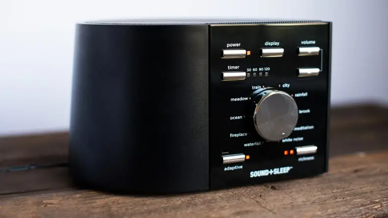 a sound machine on a table