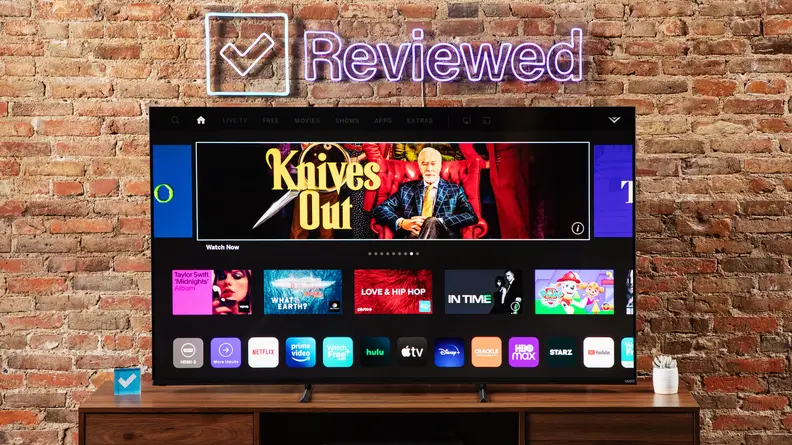 The home screen displayed on the TV.