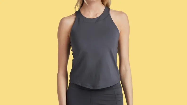 A black tank top.
