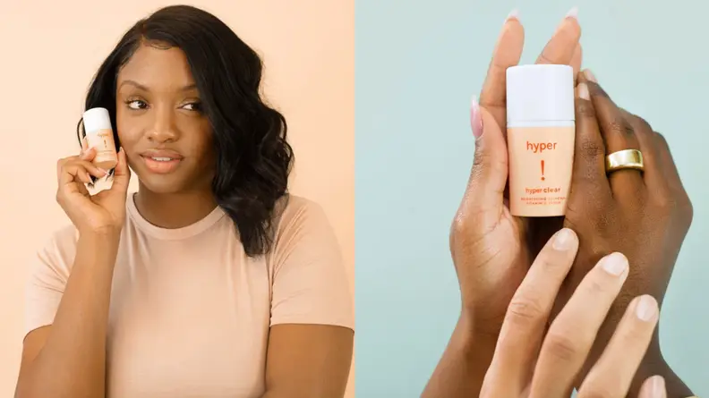 Woman holding Hyper vitamin C serum
