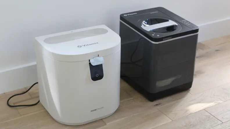 Two Vitamix FoodCycler machines next to each other.