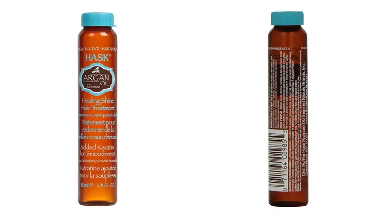 The HASK Argan Oil Repairing Shine Oil.