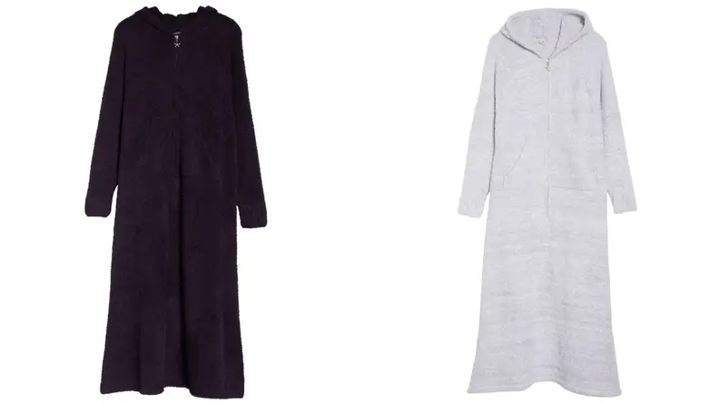 Two Barefoot Dreams women's robes with zipper