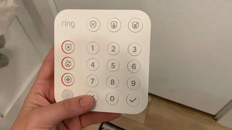 The Ring Alarm System keypad.