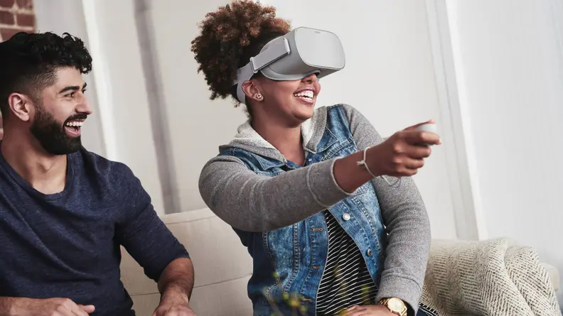 The Oculus Go headset allows you to escape reality for a little while.