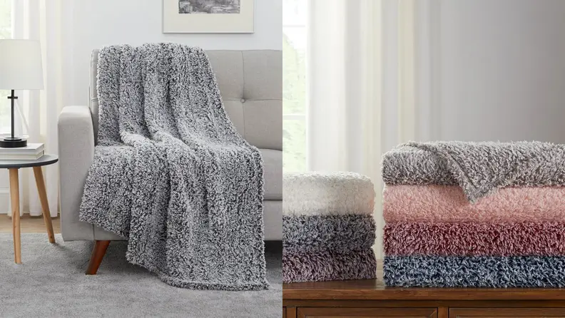 Mainstays Extra Plush Lightweight Sherpa Throw Blanket