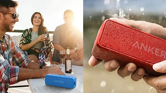 Anker Red Blue Speakers