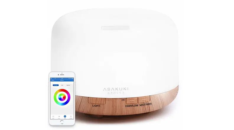 Asakuki Smart Diffuser and Phone