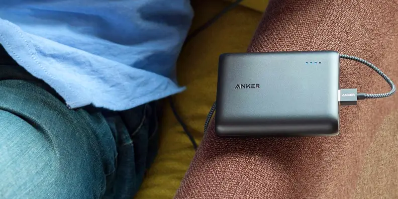 The Anker PowerCore 10400 in use