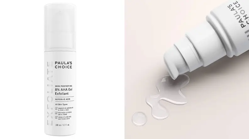 The Paula’s Choice Skin Perfecting 8% AHA Gel Exfoliant with Chamomile & Green Tea.