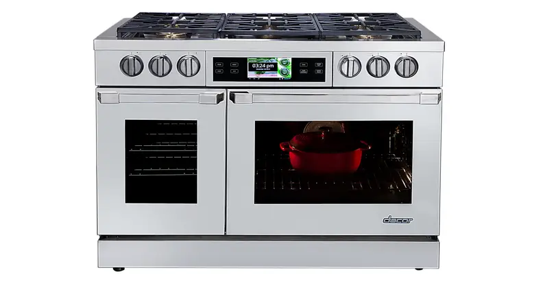 Dacor Discovery iQ high-end 48-inch Dual-Fuel Range