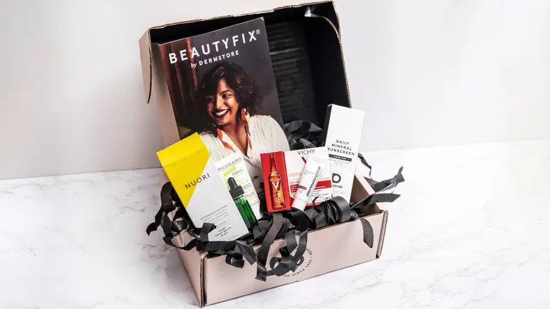 A box from Dermstore Beauty Fix's subscription.