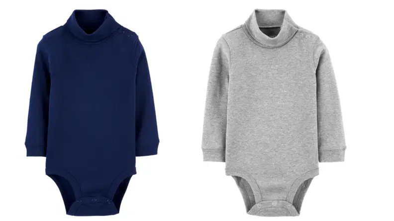 Turtleneck onesies.