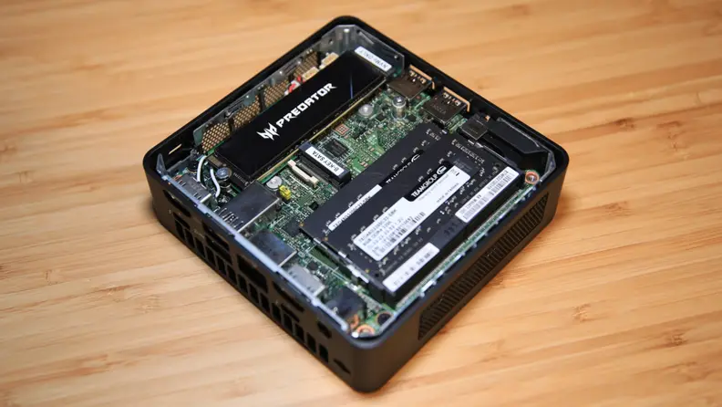 The inside of the Intel NUC 12 Pro
