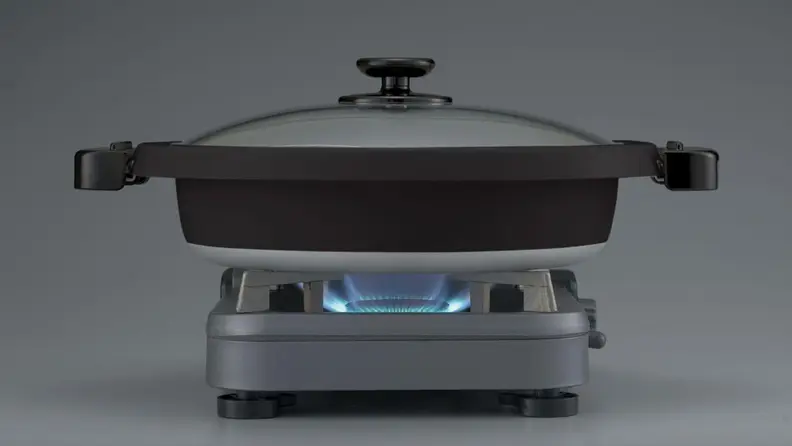 Zojirushi Gourmet d'Expert Electric Skillet on gray background