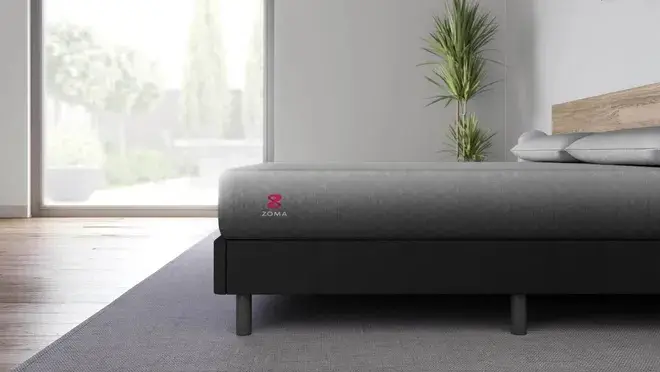 Zoma mattress in a bedroom setup