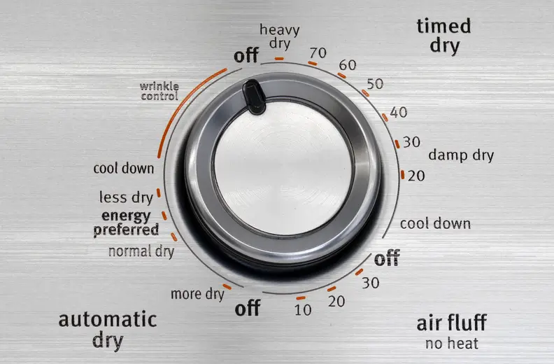 Don't expect precise cycle selection when dealing with crank timers like the one found on the Maytag Centennial MEDC215EW.