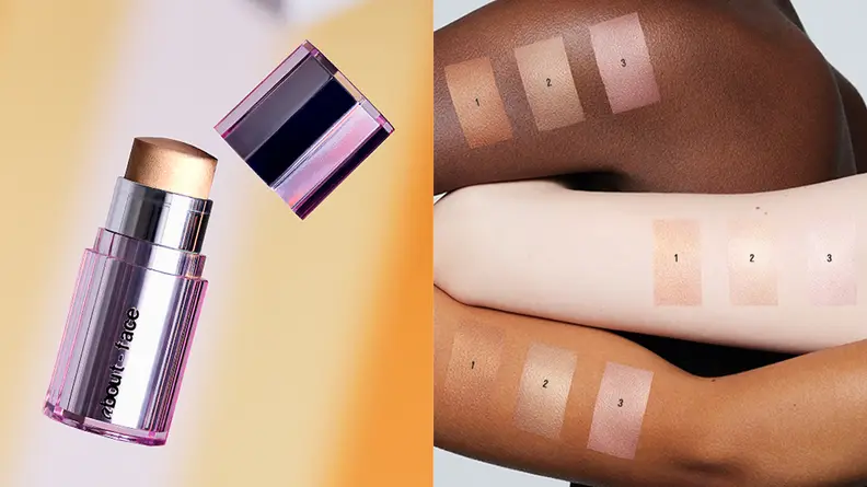 The Light Lock Stick from Halsey's About-Face makeup line.
