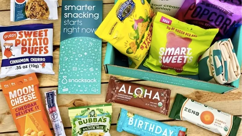 A variety of snacks