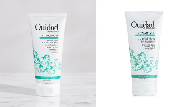 The Ouidad VitalCurl Define and Shine Gel-Cream.