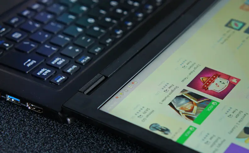 It can't transform into a tablet like the LaVie Z 360, but the screen can be tilted back 180-degrees.