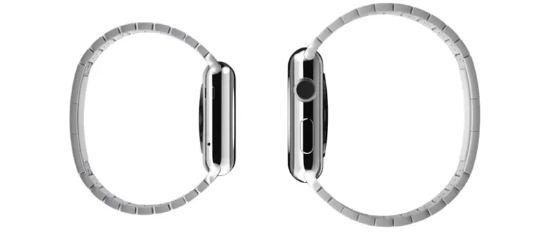 A picture of the Apple WATCH from the side.