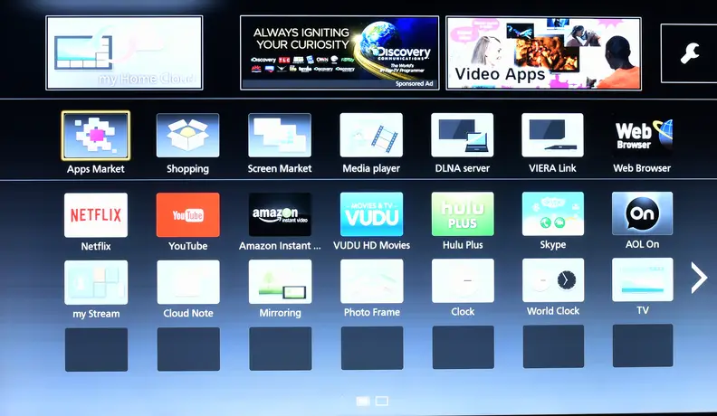 Panasonic TC-65AX900U apps