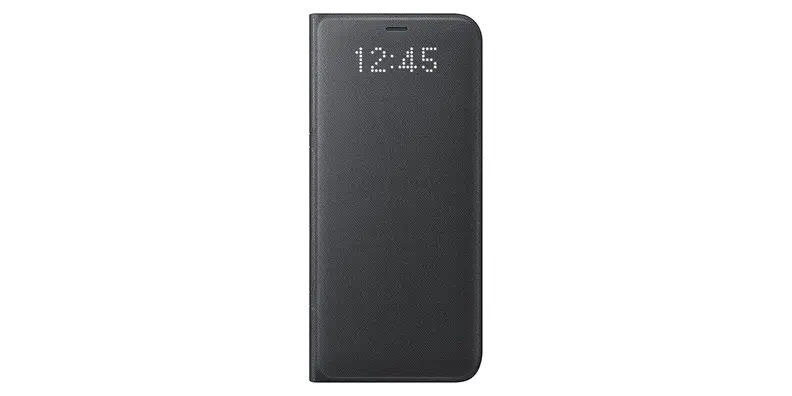 Samsung's LED wallet case has a dot-matrix LED display with an inner card and ID pocket.