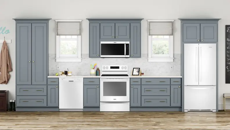 A white dishwasher coordinates with many kitchens.