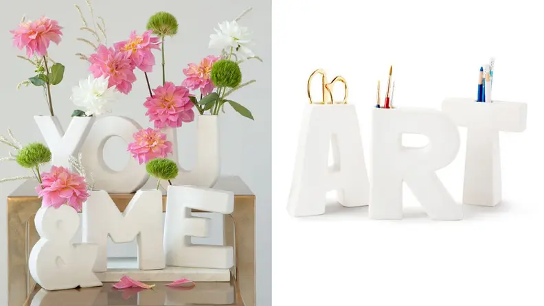 Alphabet Vase