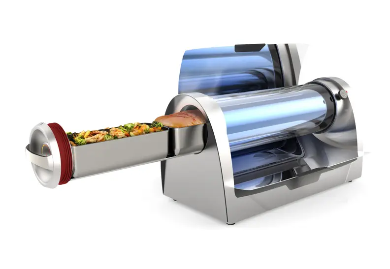 A profile view of the GoSun Grill