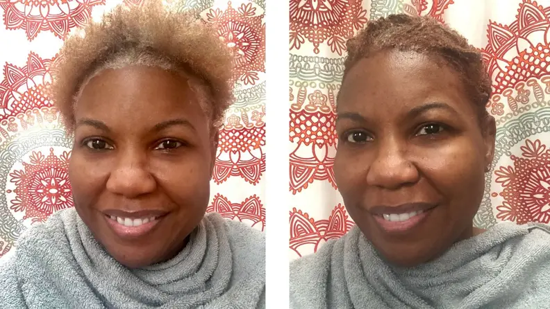 The process of covering roots and all-over color