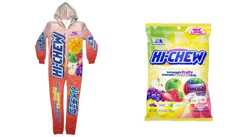 This adult onesie is perfect for when you plan to eat an entire bag of Hi-Chews in one sitting.