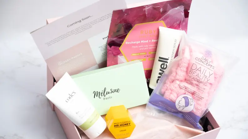 A box from Glossybox's subscription.