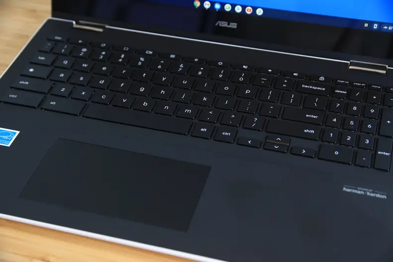 A laptop keyboard