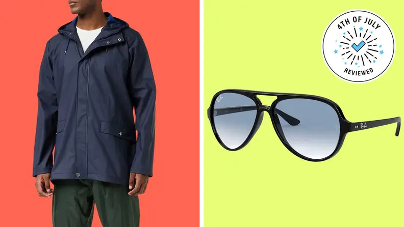 Helly Hansen shirt and Ray Ban glasses