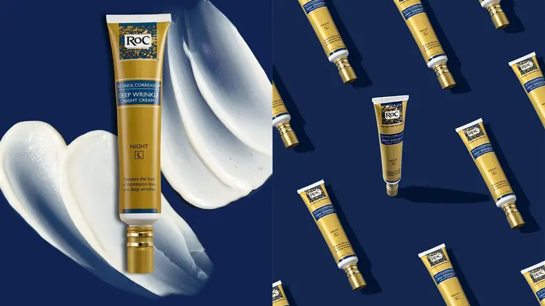 The Roc Retinol Correction Deep Wrinkle Night Cream.
