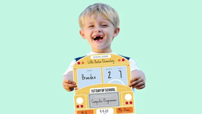 back to school sign