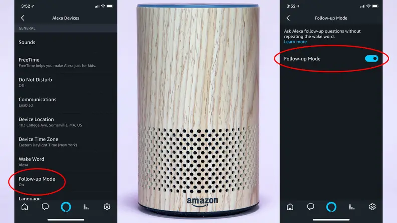 Amazon Echo Follow-Up Mode Setup